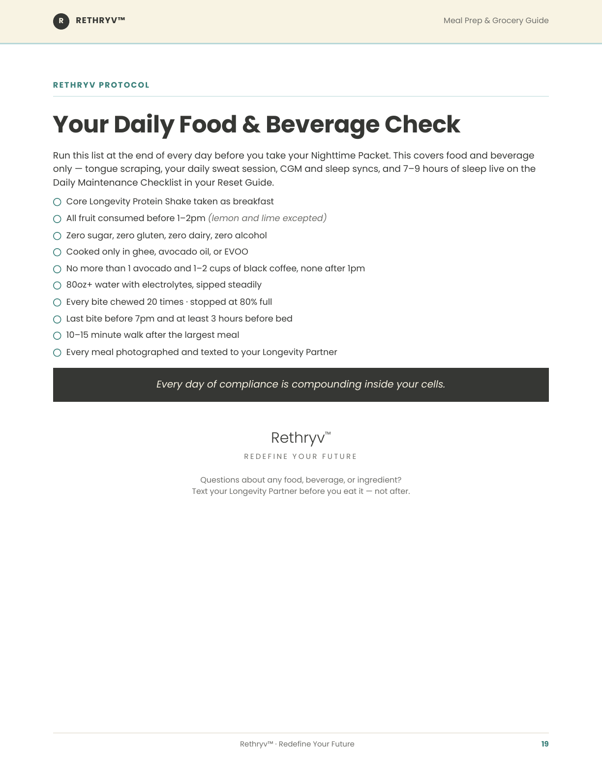 10-Day Reset Meal Prep & Grocery Guide - page 20