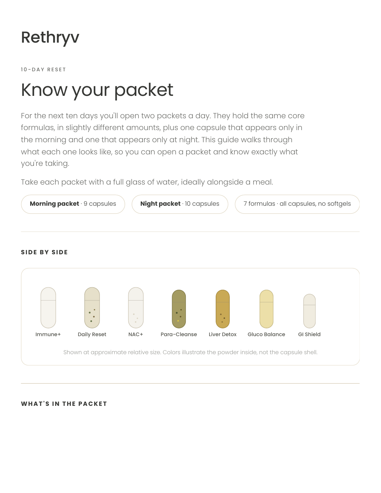 10-Day Reset Packet Guide - page 1